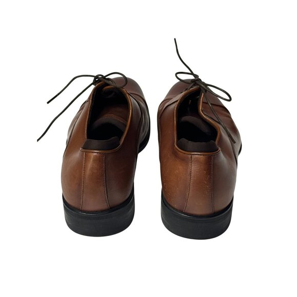 Kenneth Cole Reaction Edge Flex Oxford Shoes Men’s 9.5 Brown Leather - Picture 5 of 9